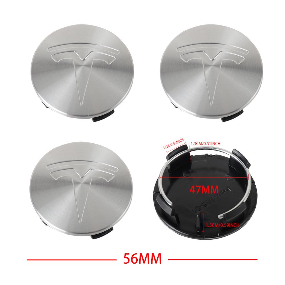 

4pcs 56mm Black Silver Car Wheel Center Caps Rims Hub Cover Logo for Tesla Model 3 Y X S Hubcaps Auto Accessories серебряный