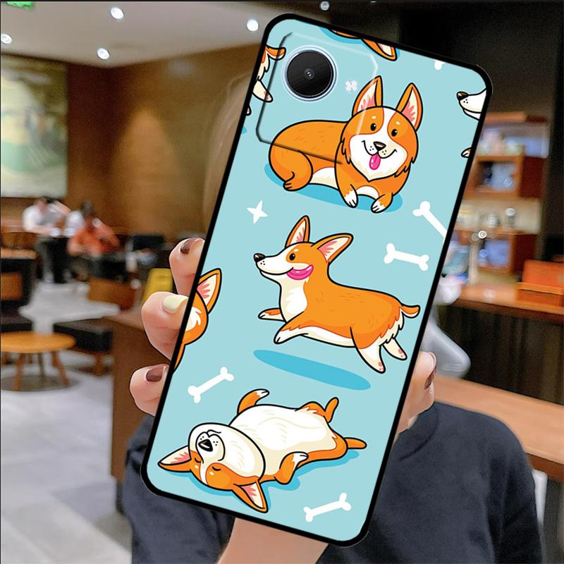 Corgi Funny Puppy Case For Realme GT 6 6T 5 GT7 Pro 10 11 12 13 14 Pro Plus C67 C61 C53 C51 C21Y C25S C55 C75