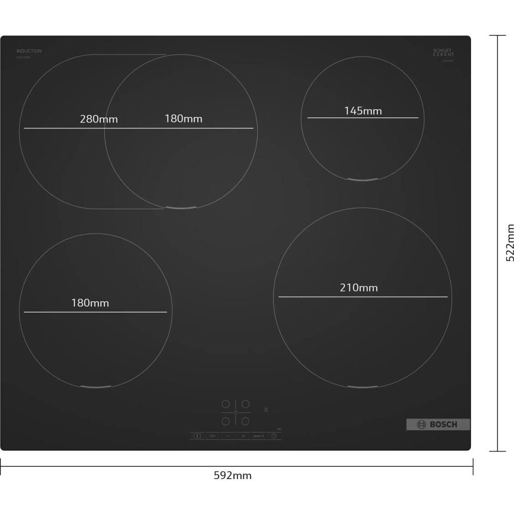 BOSCH PIF61ABB5E Induction Hob Matte