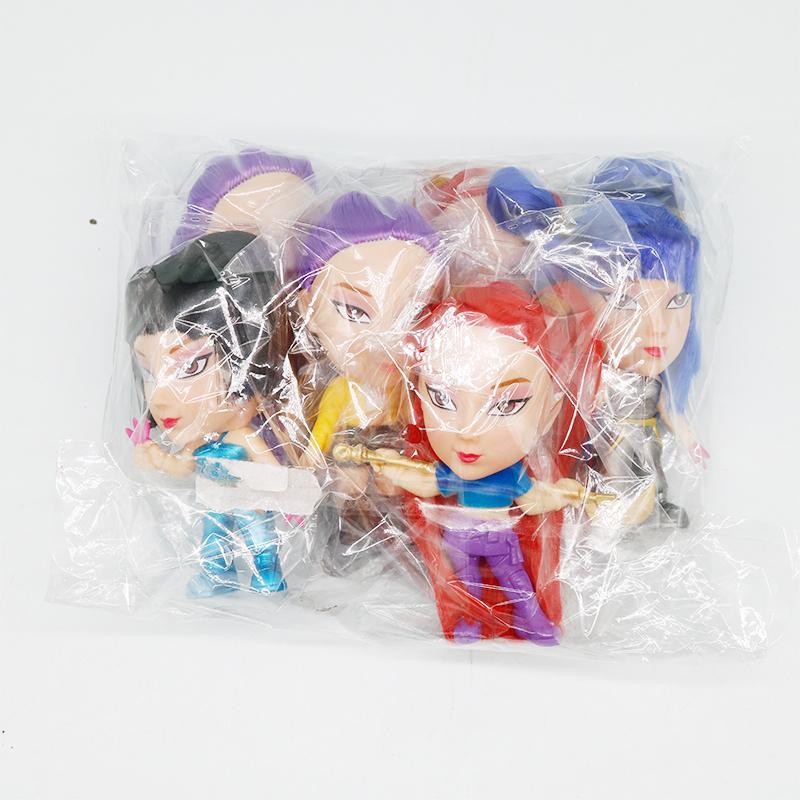 Kpop Demon Hunters Figurenspielzeug Cartoon Rumi/Mira/Zoey Actionfigur PVC Schreibtischdekoration Modellpuppe Spielzeug Geschenk für Fans