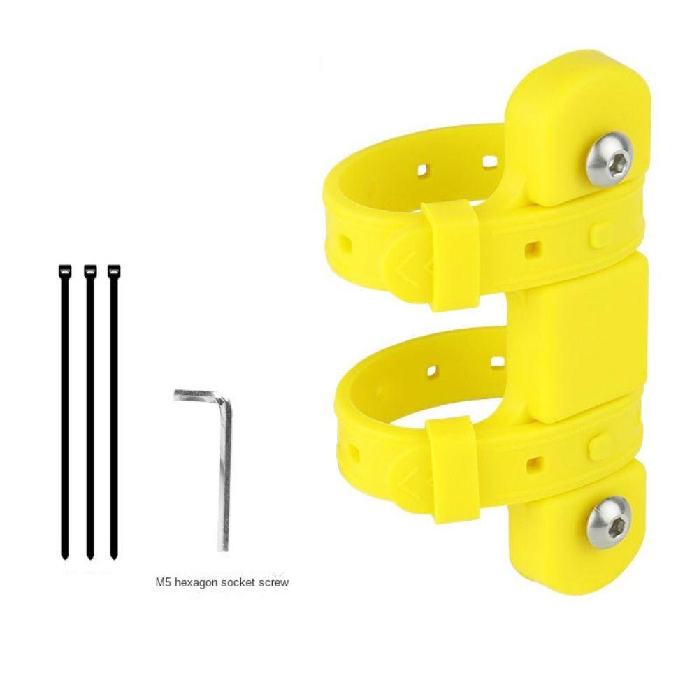 Befestigungsclip Fahrradkesselständer Basis Verstellbar Multifunktional Fahrradflaschenhalter Halterung Adapter Silikon Rutschfest