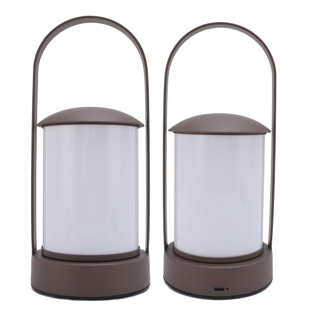 Tragbare kabellose Laterne Tischlampe Wiederaufladbare Outdoor-Tischlampe 3 Farben Touch Dimmbar Nachttisch