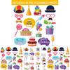 Celebration Photo Booth Props Kit With Cartoon Paper Materials For Kids And Adults
