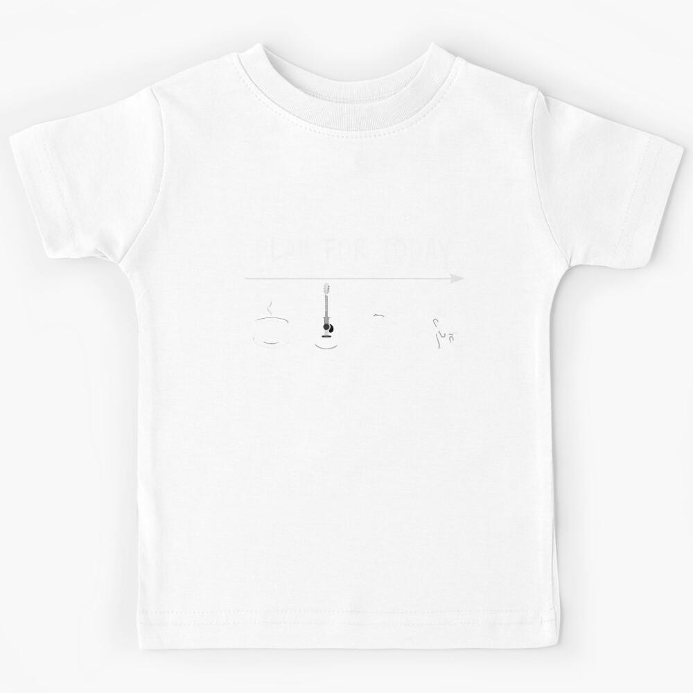Plan For Today Guitar Player Kids T-Shirt 140