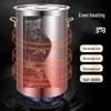 ZISIZ 304 Stainless Steel Tall Stockpot with Lid