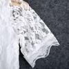 Robe de Fête Blanche en Dentelle Florale Élégante pour Bébés et Enfants Filles pour les Célébrations d'Été