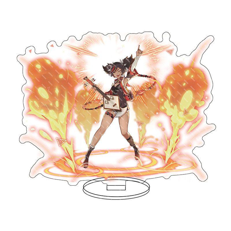 Exquisite Genshin Impact Barbatos Keqing Barbara Acrylic Figure Stand For Display Decor