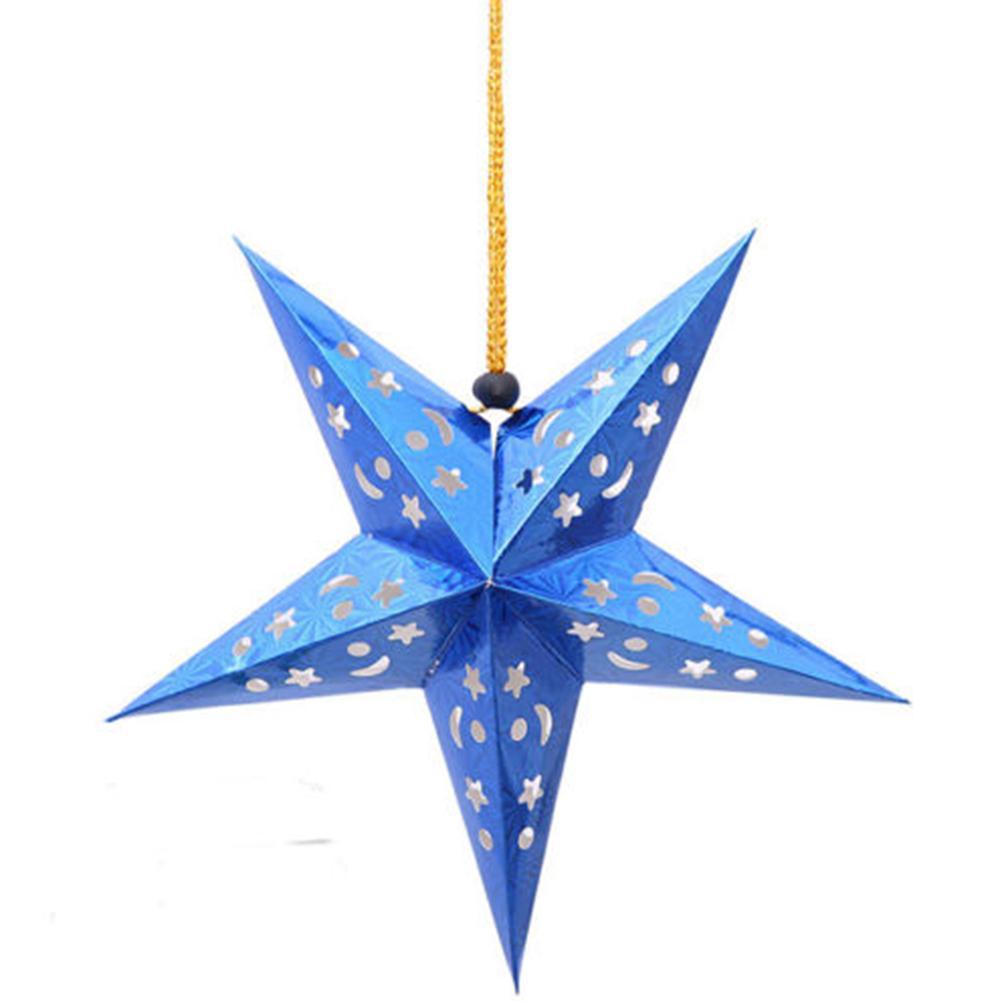 

Хорошая 1шт. Цветная самодельная звезда 30см декоративная гирлянда из бумаги