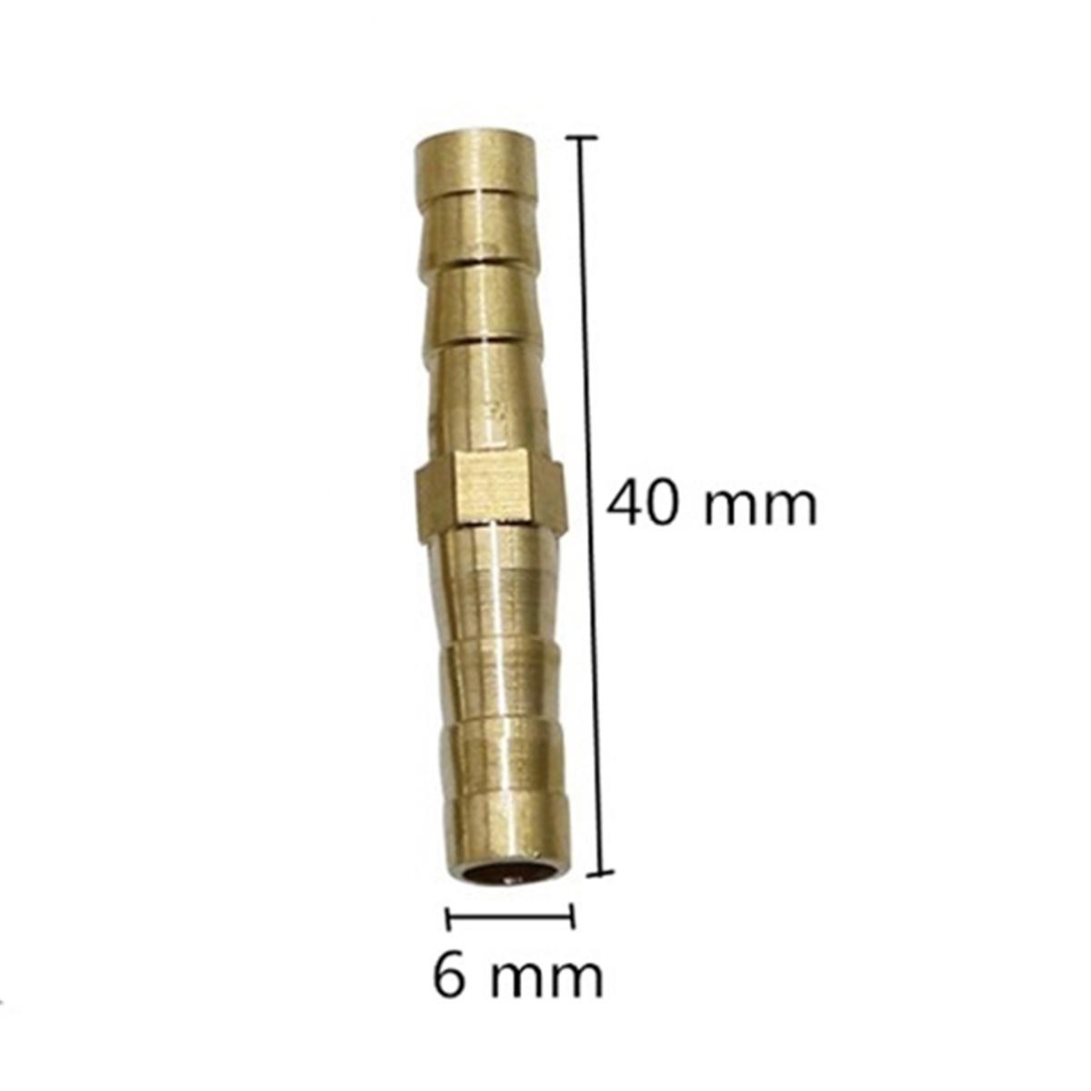 

6/8/10/12mm Barbed Brass Straight Connector 8mm To 6mm Barbed Reducing Joint Garden Irrigation Aquarium Water Pipe Hose Fittings 1Pc