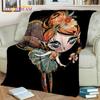 Cartoon Ballerina Fairy Cute Ballet Girl Blanket,soft Throw Blanket for Home Bedroom Bed Sofa Picnic Office Cover Blanket Kids