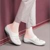 New Style Thick-soled Soft Leather Open-toe Half-heeled Women's Soft-bottomed Platform Shoes