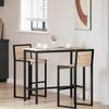Natural Table 100 x 50 x 91 cm Engineered Wood and Steel