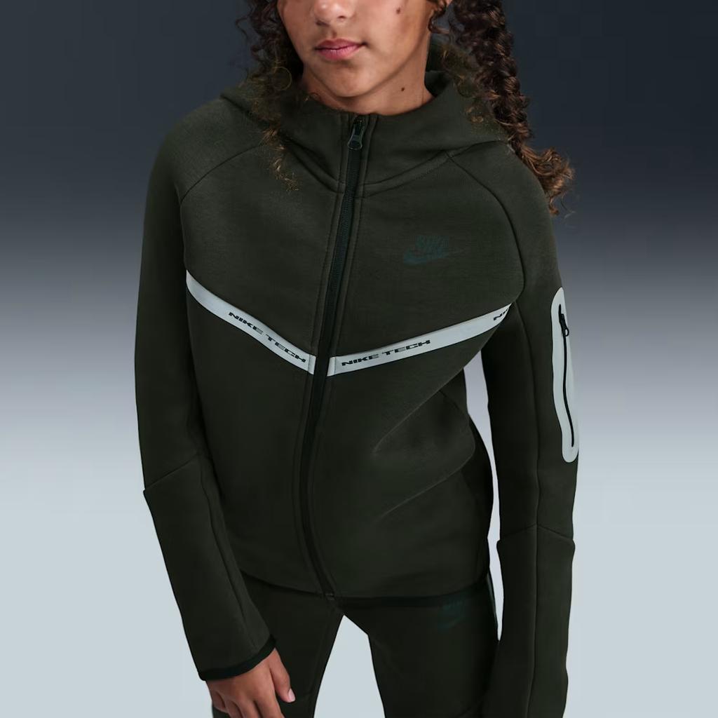 Nike Tech Fleece Hooded Comfort Zip Jacket Kids Jackets IM9154-355