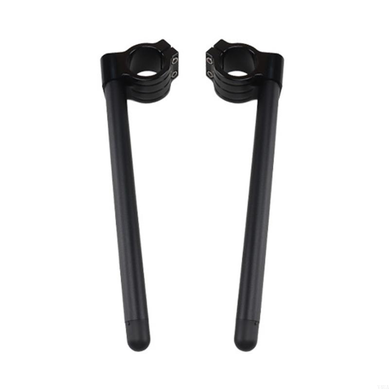 Y4UA Aluminum Clip On Motorcycle Handlebars Precisions Risers Handlebars 52mm Motorcycle Bars for Superior Handling & Comfort чёрный