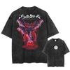 Herren Damen Black Clover T-Shirt Asta Manga T-Shirt Gewaschene Baumwolle T-Shirt Kleidung Sommer Kurzarm Übergroße T-Shirts Streetwear