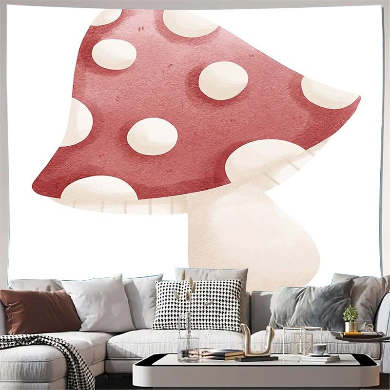 

Bohemian Tapestry Forest Mushroom Wall Hanging Nature Home Decor Aesthetic Room Backdrop Dorm Decor Vintage Wall Art 74x94cm(29x37in)