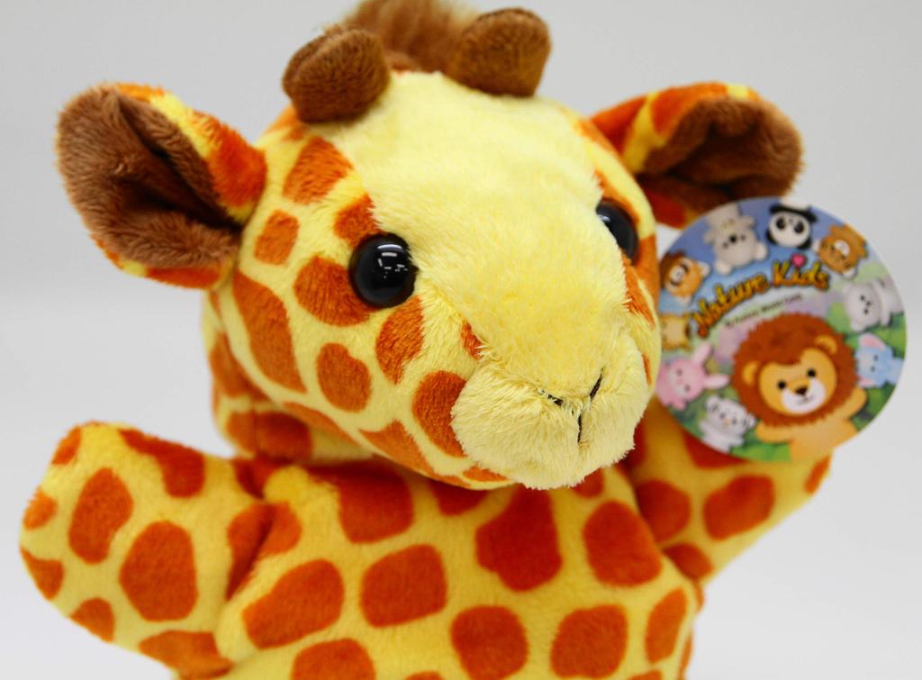 Aurora World Plush Hand Puppet Giraffe