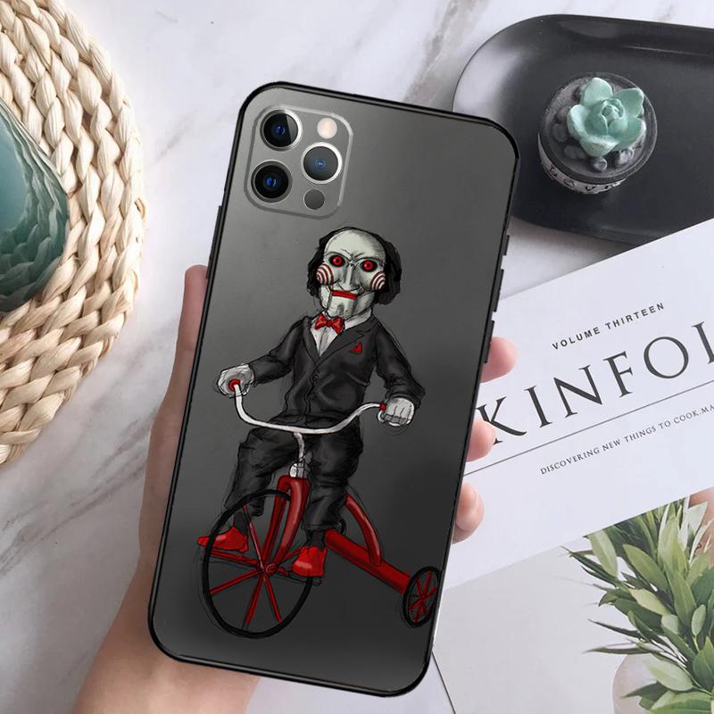 Jigsaw Saw Horror Phone Case For iPhone 15 14 13 12 11 16 Pro Max Plus Mini 7 8 X XS Max XR Back Cover Shell