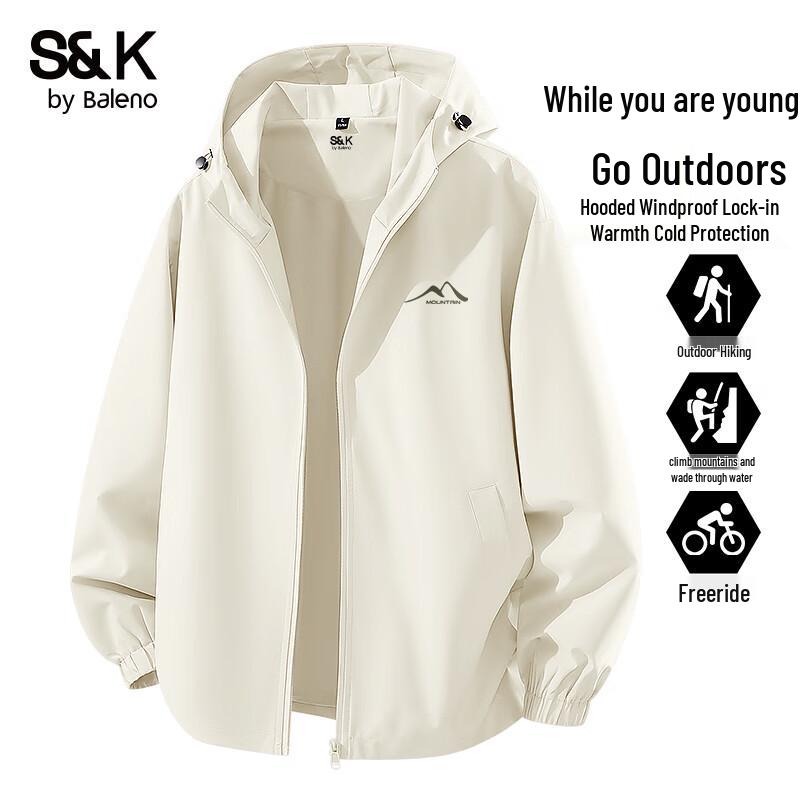 

Baleno Men s S&K Series Hooded Casual Jacket 3XL