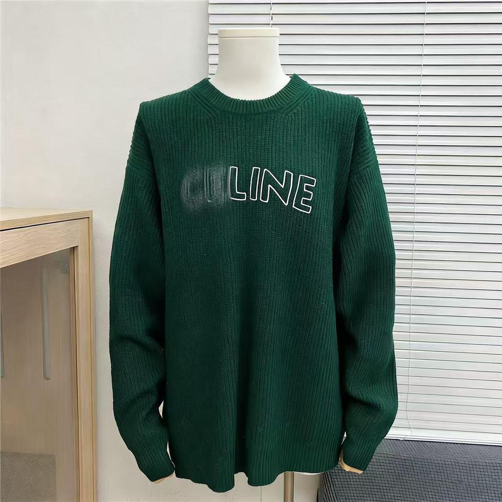 Men's CE Home 25SS Autumn/Winter Big Logo Jacquard Knit Sweater