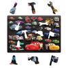Tenyo Disney Cars Puzzle Antibacterial Coating with Storage Ages 4 and Up Children's Puzzle, Collectible! 60-Piece Children's DC-60-210, Cover,