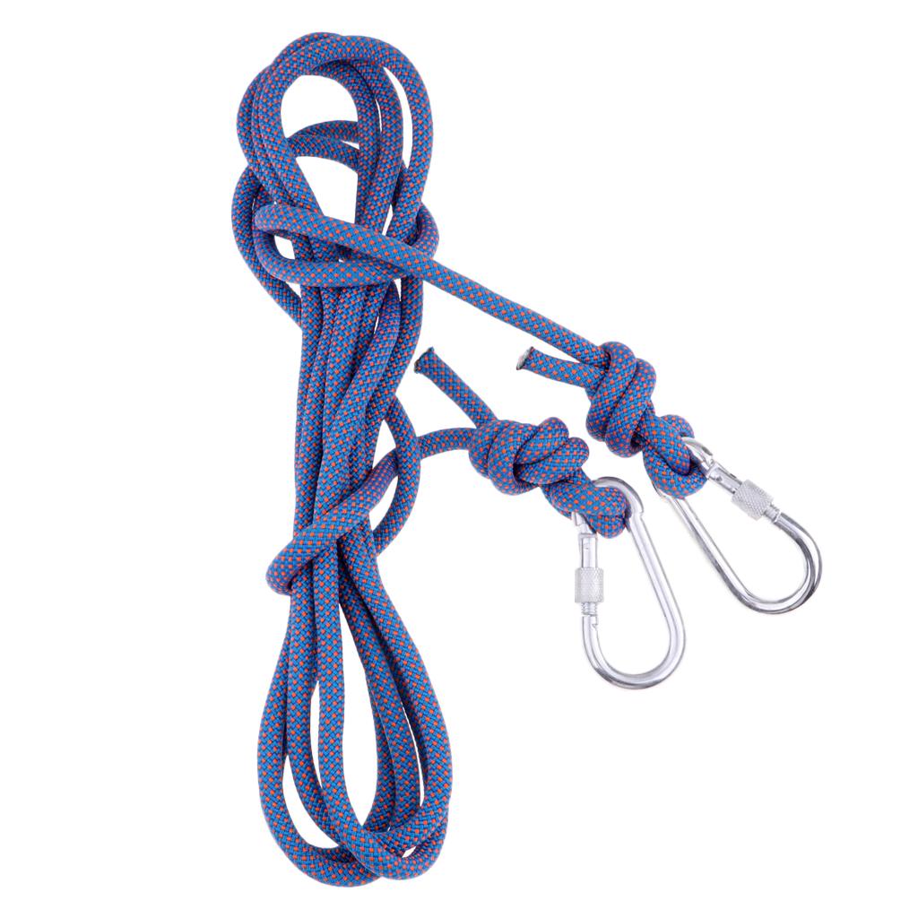 Buy 5M 10mm Outdoor Rock Climbing Rope Rescue Rappelling Safety Static ...