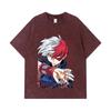 275 GSM Washed T-shirts 100% Cotton My Hero Academia V18 Todoroki Print Unisex Heavy Cotton T Shirt