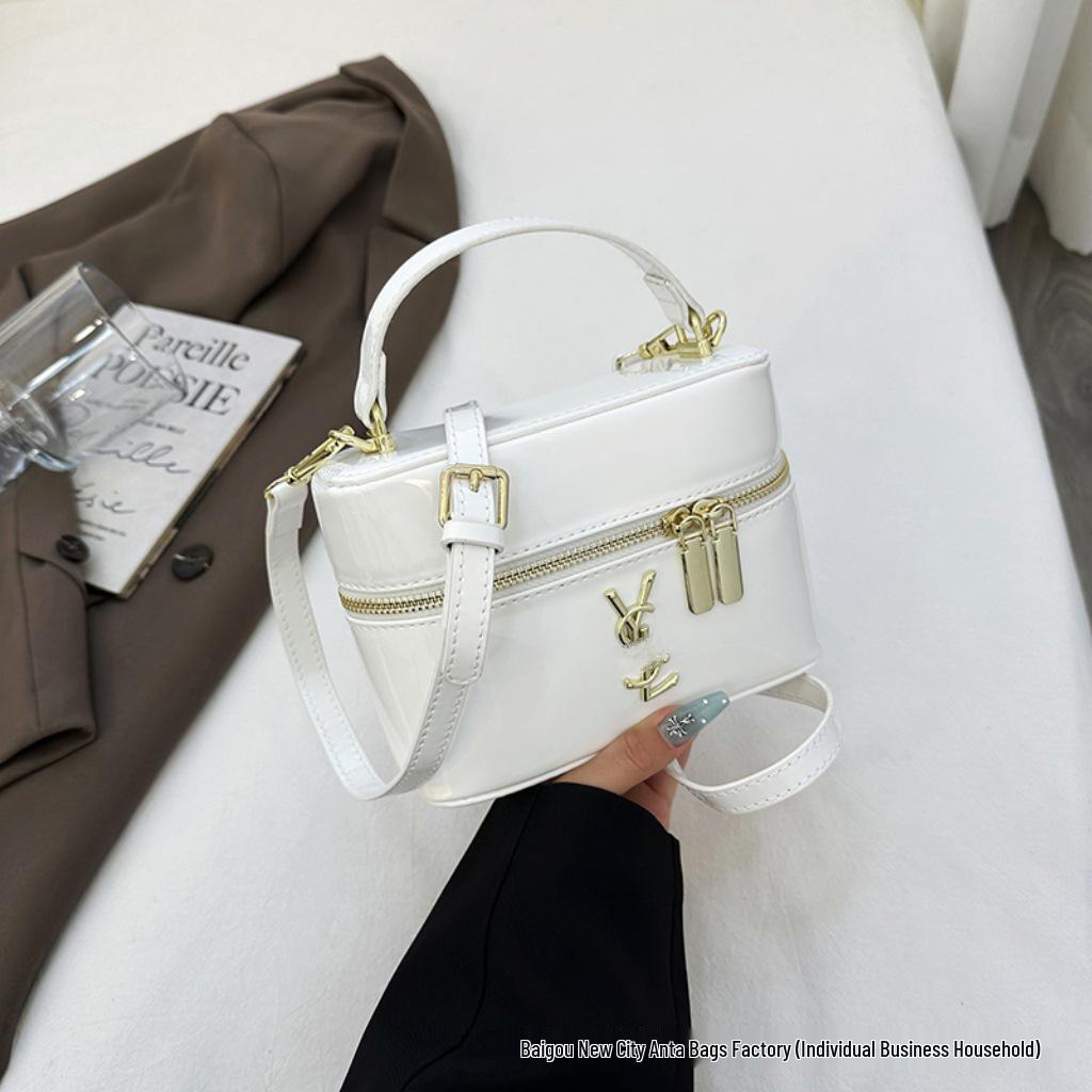 Luxuriöse glänzende Handtasche 25: Trendige Crossbody Nische Schultertasche