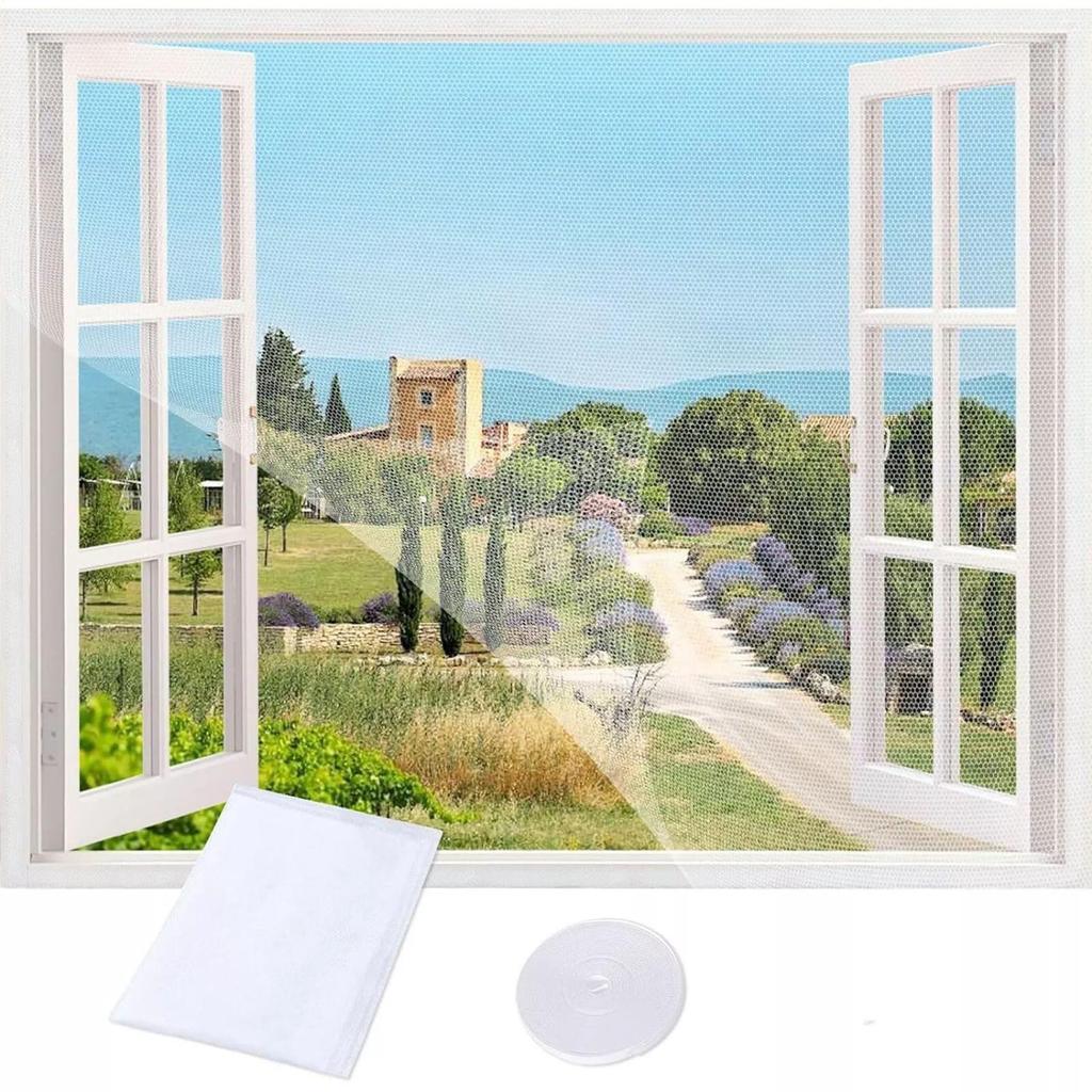 Anti Fly Mosquito Net Window Fly Screen Netting Adhesive Replacement Parts Netting for Bedroom Home Frame Living Room