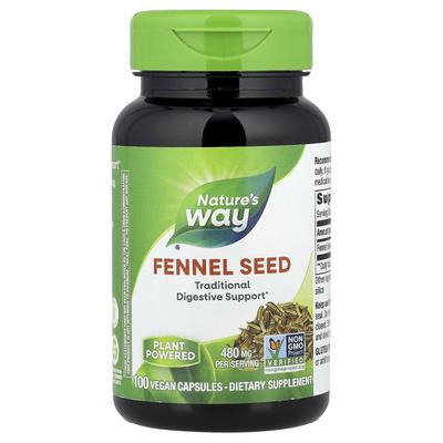 Fennel Seed, 480Mg, 100 Veggie Caps