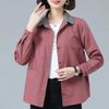Women's Spring and Summer Versatile Color-Block Shirt Jacket Korean Style Plus Size Casual Shirt Fashion Slimming Outerwear