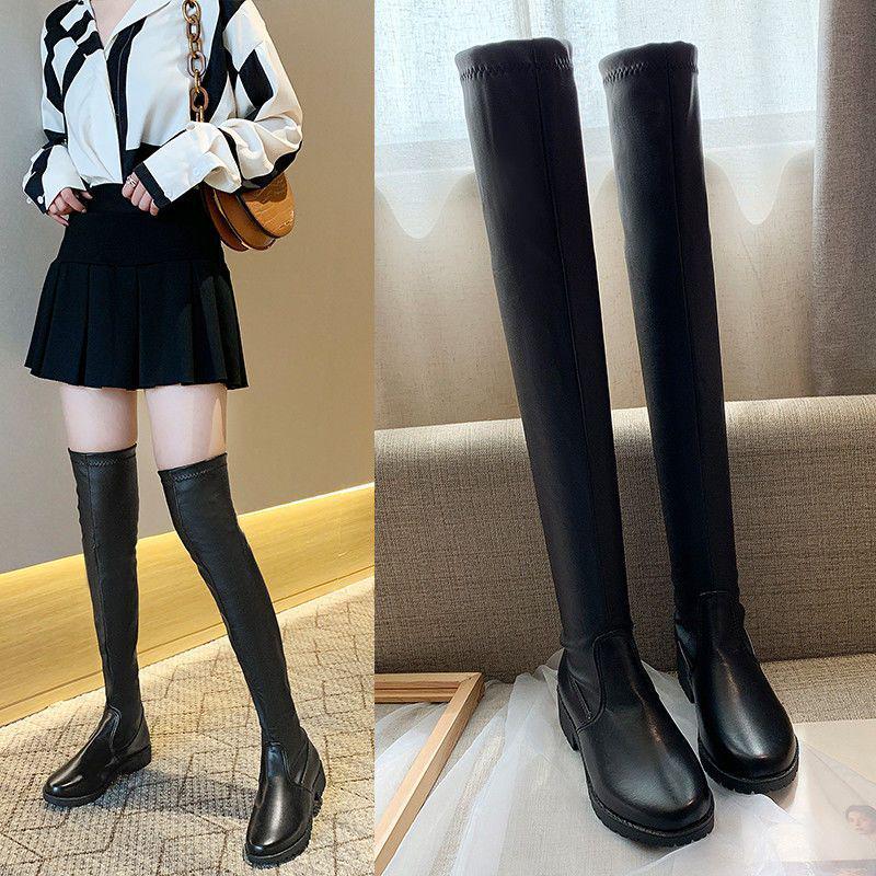 Women's Fleece-Lined Over-the-Knee Boots - 2025 Winter Collection