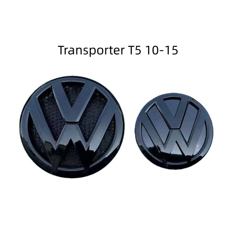 2026 Caldo Per Volkswagen VW Nero Lucido per Transporter T5 T6 2010-2020 sportvan auto griglia anteriore Copertura Tappo adesivo stemma Posteriore T