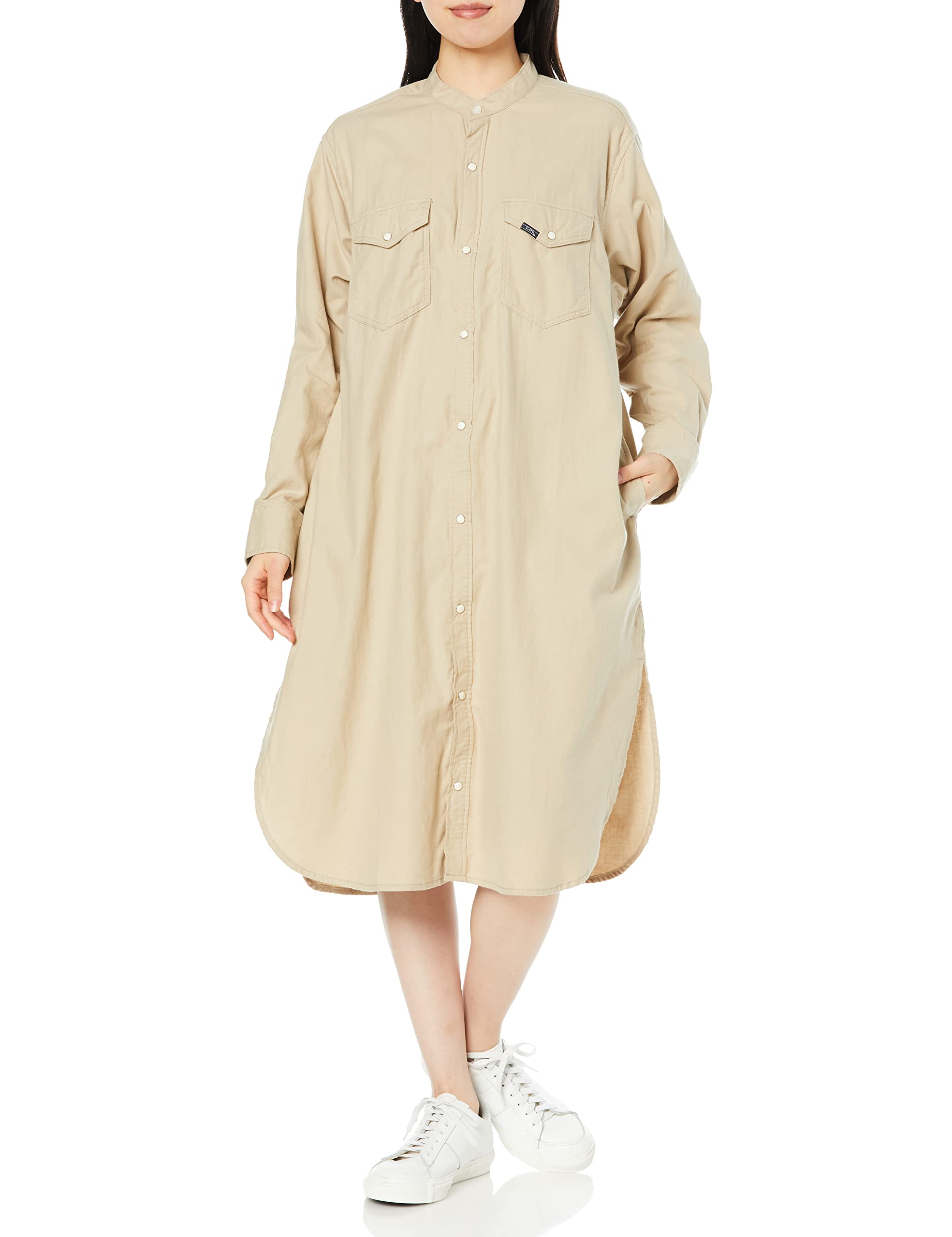 

Lee Dress Long Shirt Medium [Official] Women s Dress, Beige, бежевый