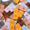 Multicolor Rechthoek Hart Leer Labels Voor Kleding Tag Naaiben Benodigdheden Handgemaakte Materialen DIY Ambachten Decoratie