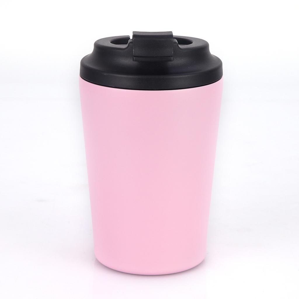12Oz Milk Cup With Scale 304 Stainless Steel Double Layer Vacuum Thermos Cup Portable Mini Coffee Cup