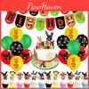 Delightful Bing Bunny Birthday Party Supplies Offering Joyful Balloon Banner And Whimsical Cupcake Topper