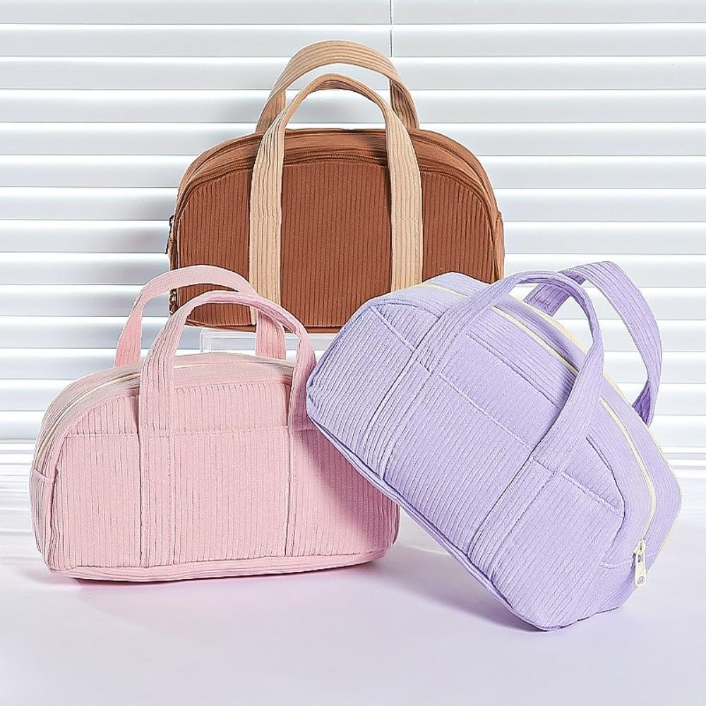 Handheld Colored Velvet Pencil Bag Thickened Pen Bag Office Organizer Stationery Bag Makeup Bag