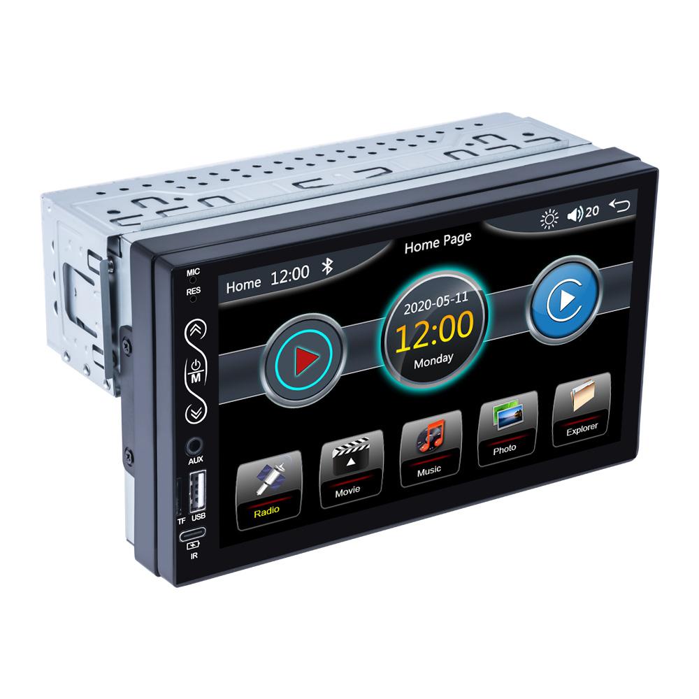 

Android Auto 1 Din Автомобильный радиоприемник Carplay Мультимедийный плеер 7-дюймовый HD сенсорный экран FM AUX вход Bluetooth MirrorLink Универсальное авторадио no carplay