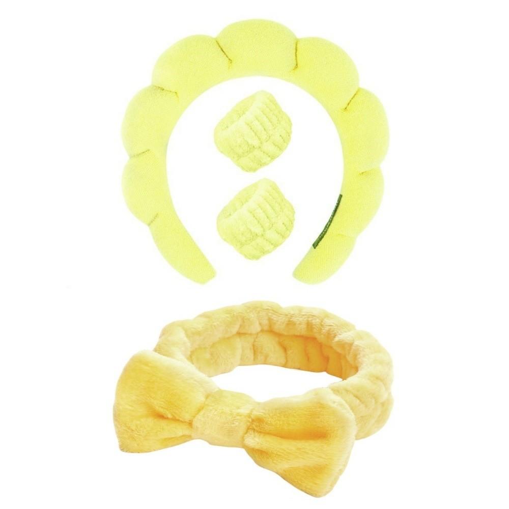 

Аксессуары для волос с высокой головкой для женщин, чтобы умываться и купаться с повязкой на голову Cloud Sponge для снятия макияжа и набором лент для волос One Size