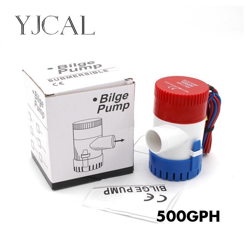 Bilge Pump 500GPH DC 12V 24V Submersible Electric Water Pump For Seaplane Civil Ship Houseboat Boats 500GPH 24V