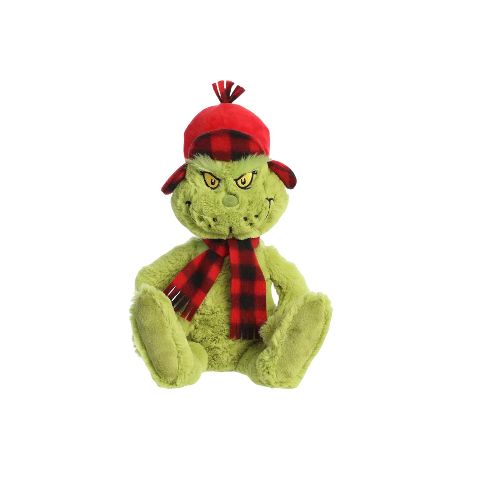 

Christmas Plush Toys - Green, Red Scarf And Ear N Hat - 9.45-inch Stuffed Toy - Ear-protective Hat - Christmas Plush Toys One Size