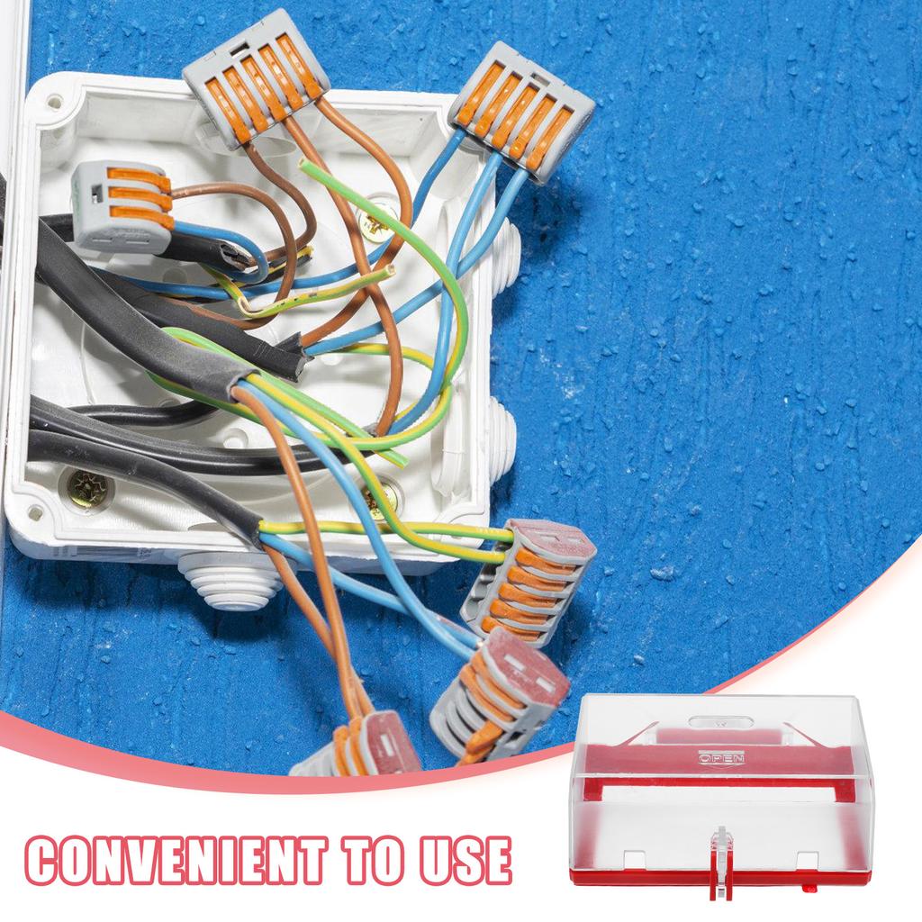 Oversize Push Button Transparent Emergency Stop Switch Cover For Electrical Equipment Safety, Quick Power Cutoff,