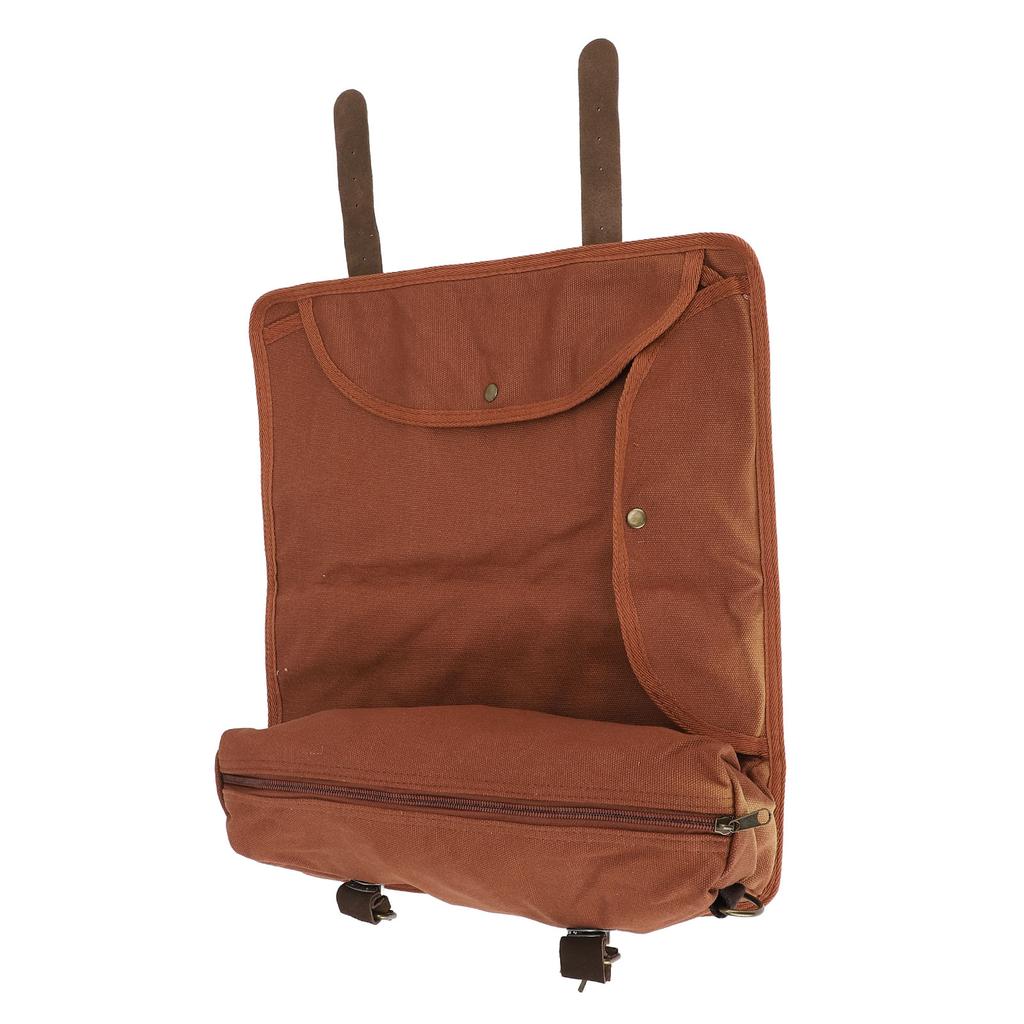Bartender Tool Bag Canvas Leather Bartender Roll Bag Portable Multiple Storage Compartments Barware 