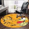 Garfield Print Round Rug, Washable Floor Carpet, For Entryway Dorm Laundry Room Office Study, Home Decor Birthday Christmas Gift