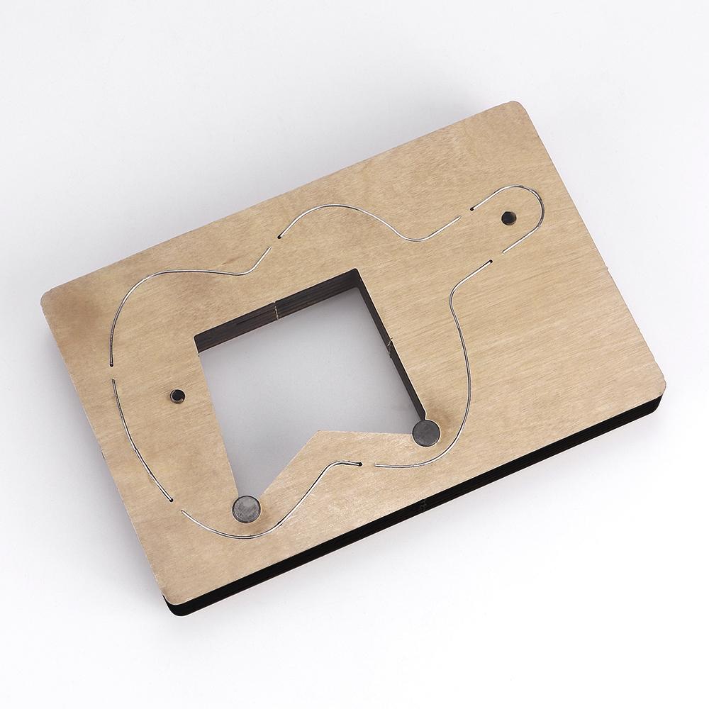 1pcs DIY Cutting Die Knife Template - Hand Making Leather Key Holder Mold, Wooden and Steel Punching Mould, DIY Crafting Tools