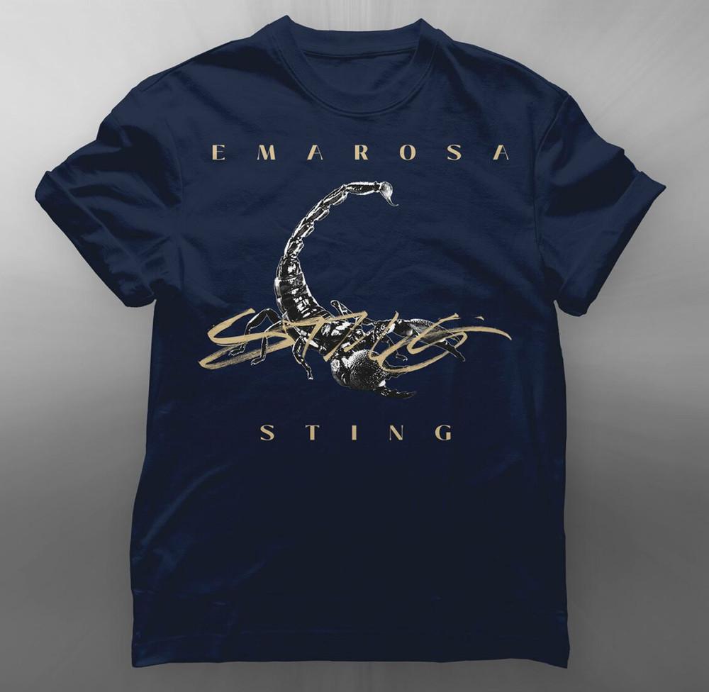 Emarosa Sting Navy Short Sleeve Cotton Unisex All Size T-Shirt QQ11 Unisex T-Shirt