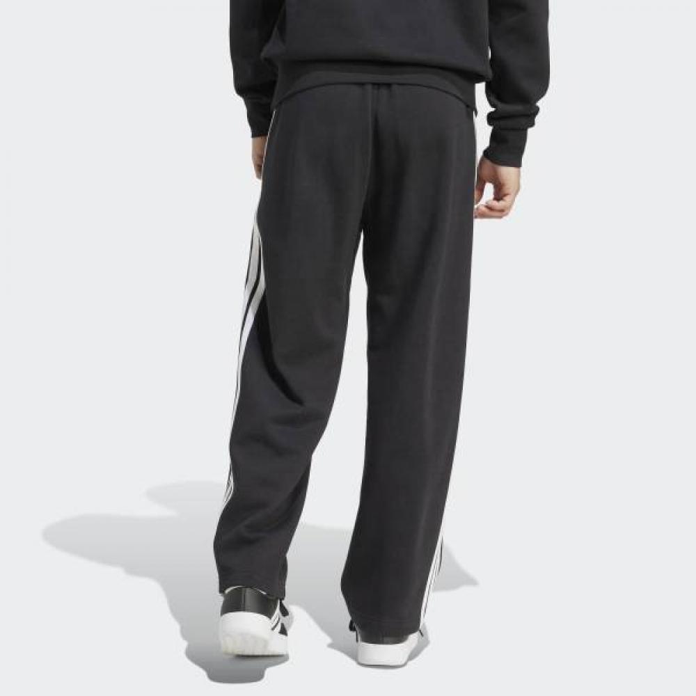 Adidas Unisex Cozy Loose Fit Essential 3 Stripe Fleece Pants