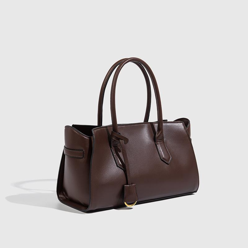 

Urban Minimalist Style Tote Bag Large Capacity Bucket Bags for Women Detachable Zipper Inner Bag Handheld Shopping Bag
