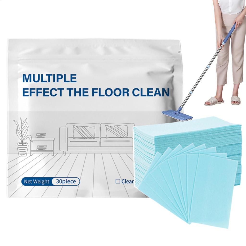 30pcs Multi-Surface Floor Cleaner Tablets Brightening Hardwood & Tile Cleaner For Home Rental Bedroom Office Entryway Apartment